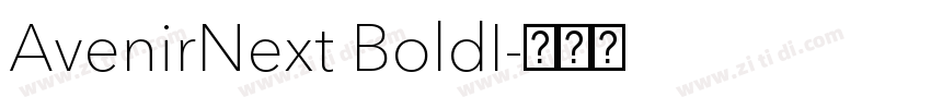 AvenirNext BoldI字体转换